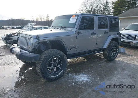 2017 Jeep Wrangler Unlimited Sahara 4X4 z USA, uszkodzony, nr VIN 1C4BJWEG5HL665324